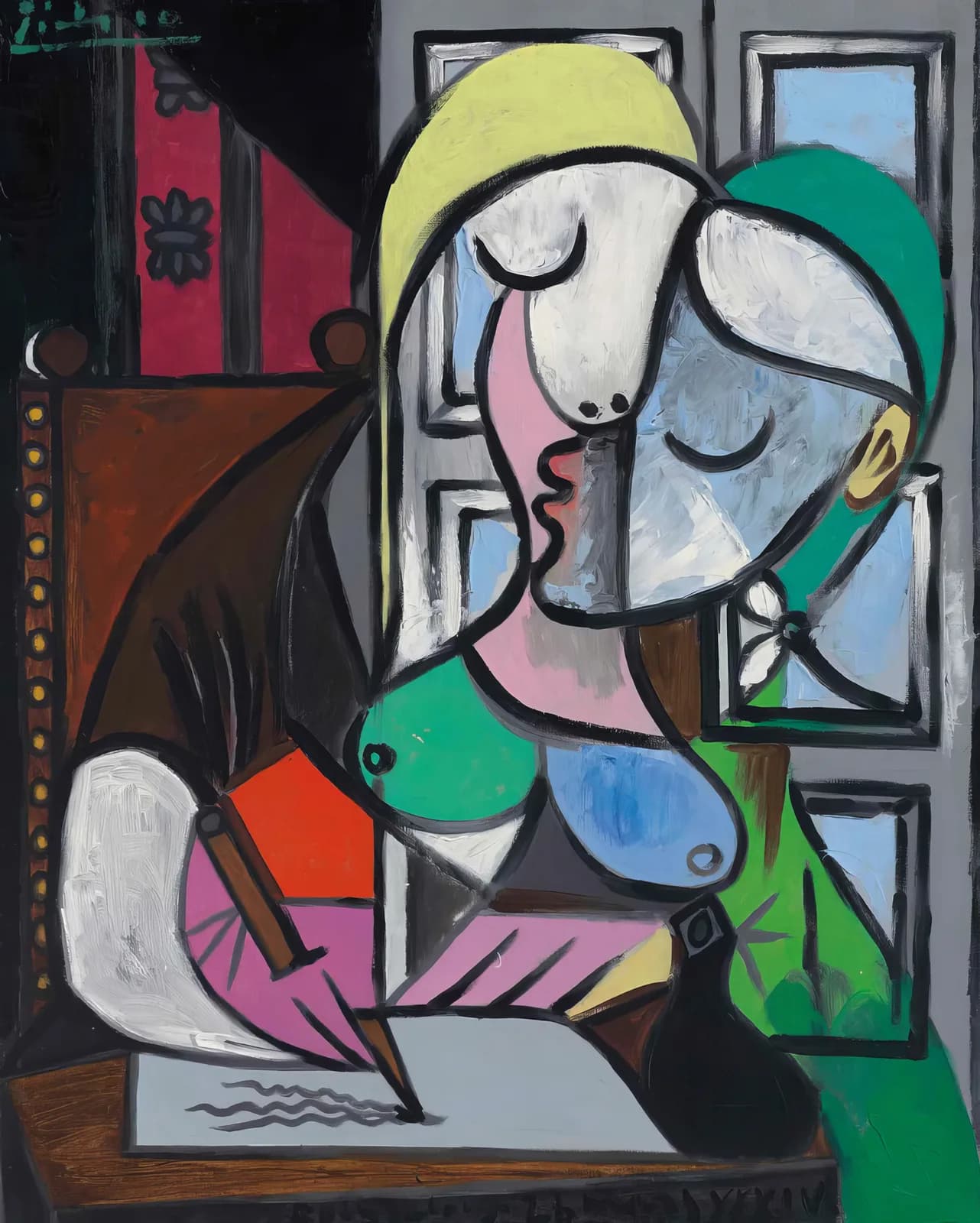 MAXIMALIST 2600 Femme écrivant (Marie Thérèse) (1934) copia