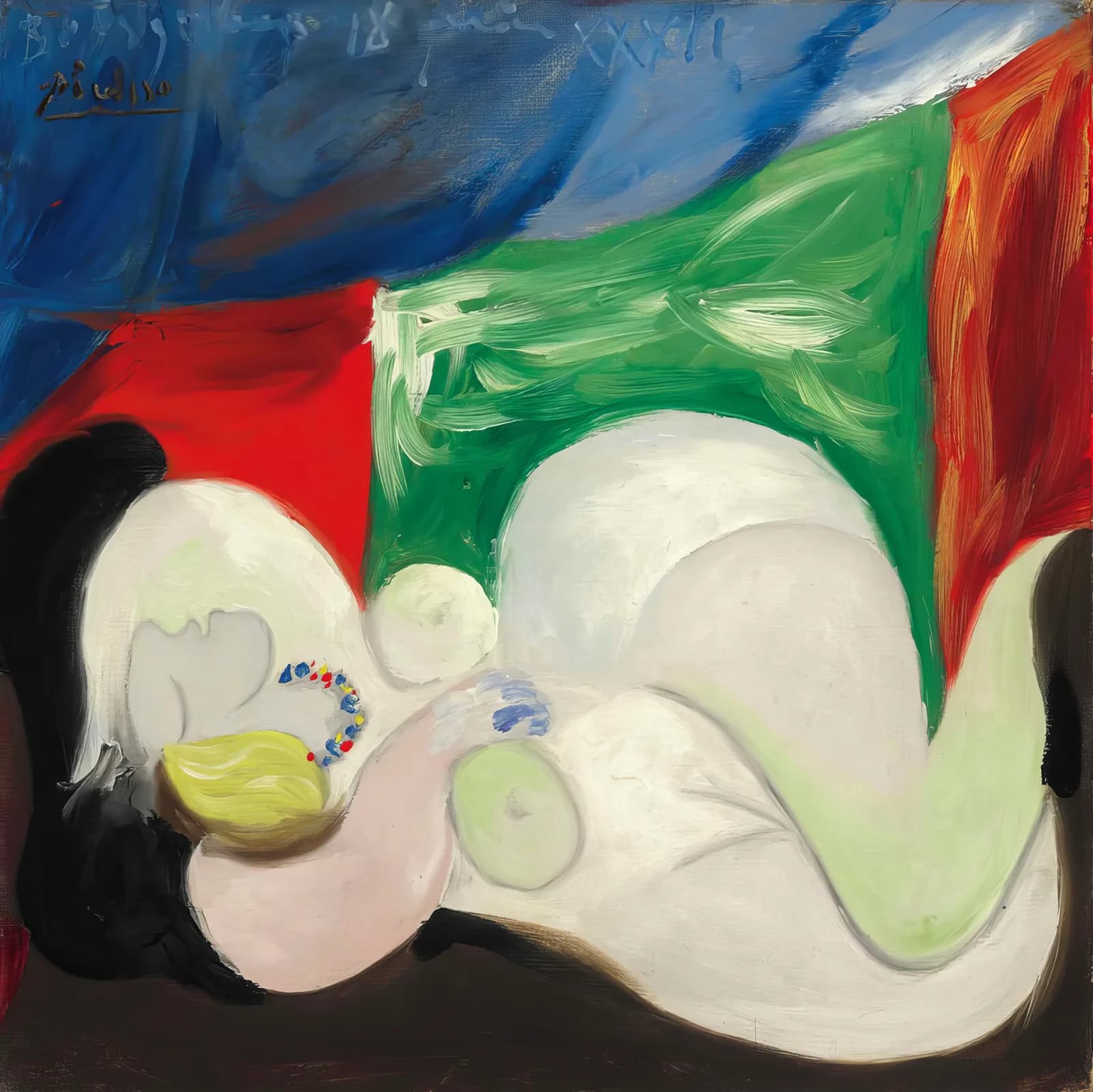 MAXIMALIST 2600 Femme nue couchée au collier (1932) copia