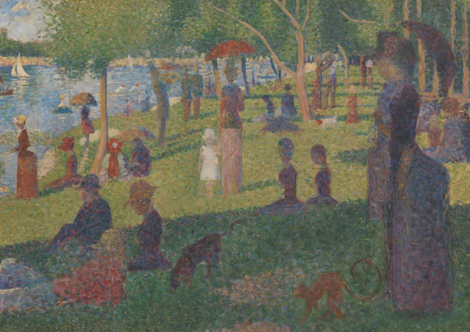 MAXIMALIST 2600 Georges Seurat, Study for A Sunday on La Grande Jatte , 1884 copia