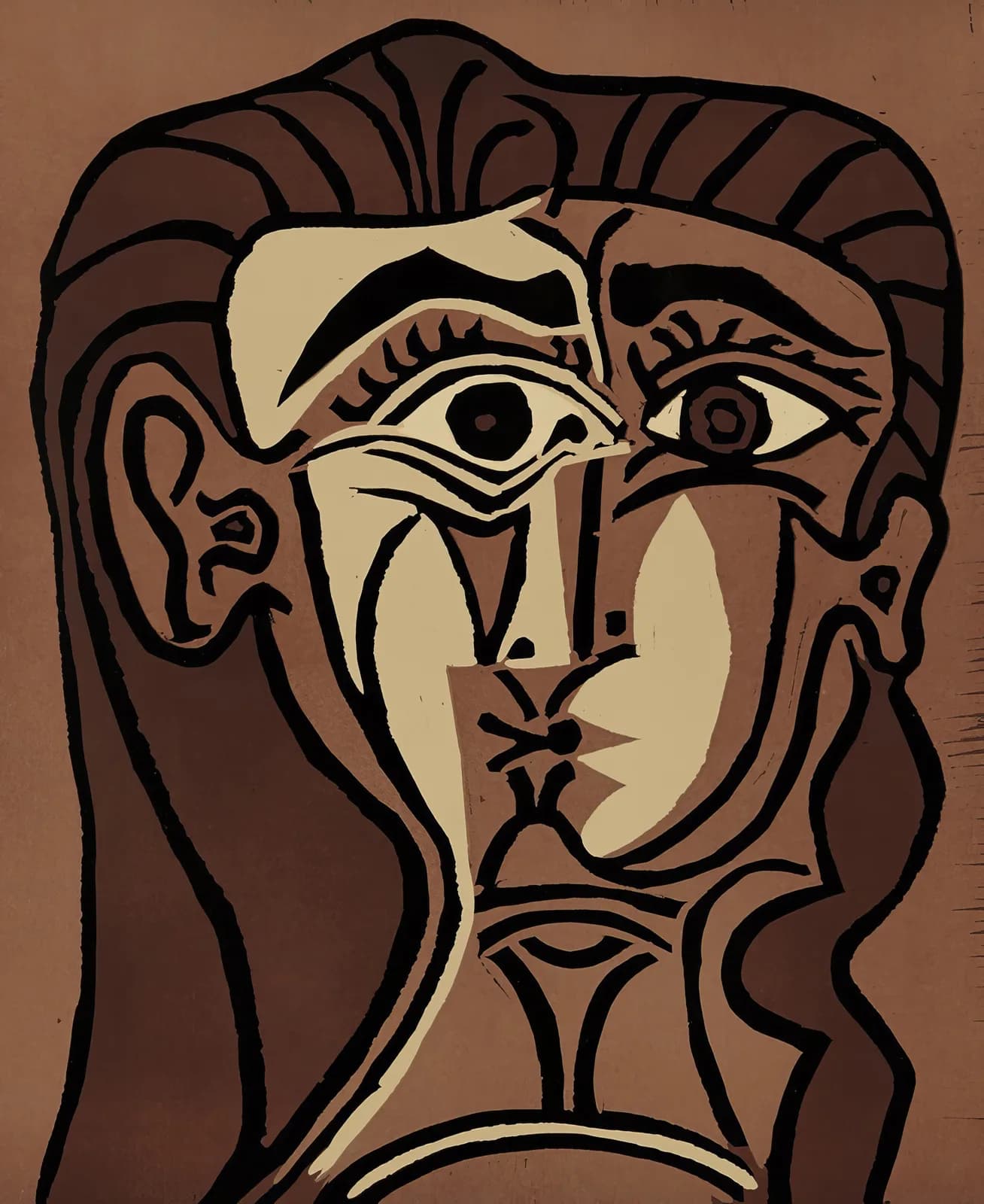 MAXIMALIST 2600 Portrait de Jacqueline de Face II (Portrait of Jacqueline, Face II) (1962) copia