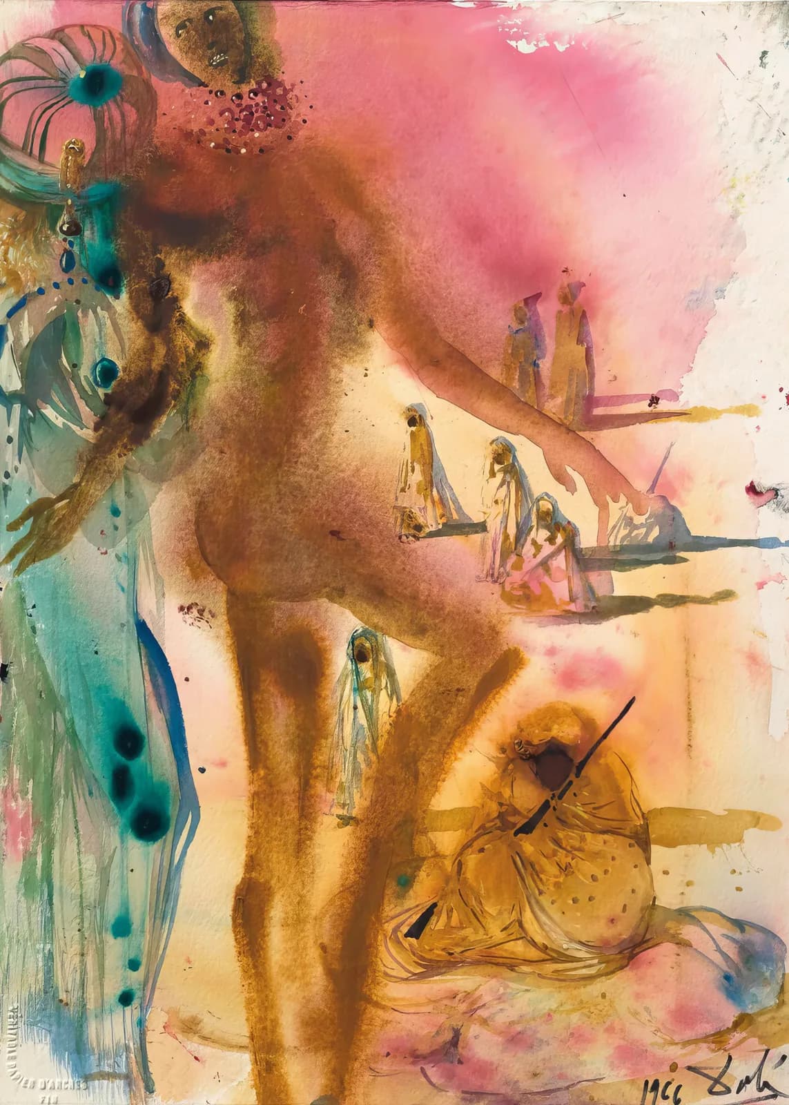 MAXIMALIST 2600 Salvador Dalí Arabes et Donyale Luna (1966) copia