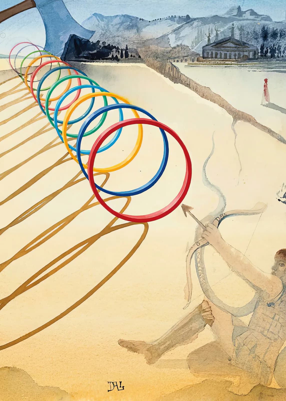 MAXIMALIST 2600 Salvador Dalí L’Épreuve de l’arc (circa 1970) copia