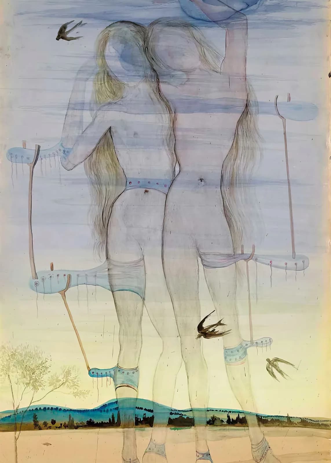 MAXIMALIST 2600 Salvador Dalí Personnages dans le désert (1968) copia