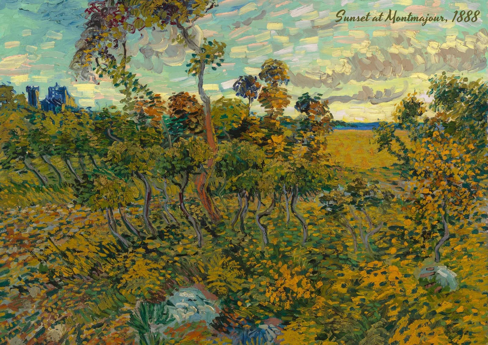 MAXIMALIST 2600 Vincent van Gogh, Sunset at Montmajour, 1888 Ratio (7x5) copia