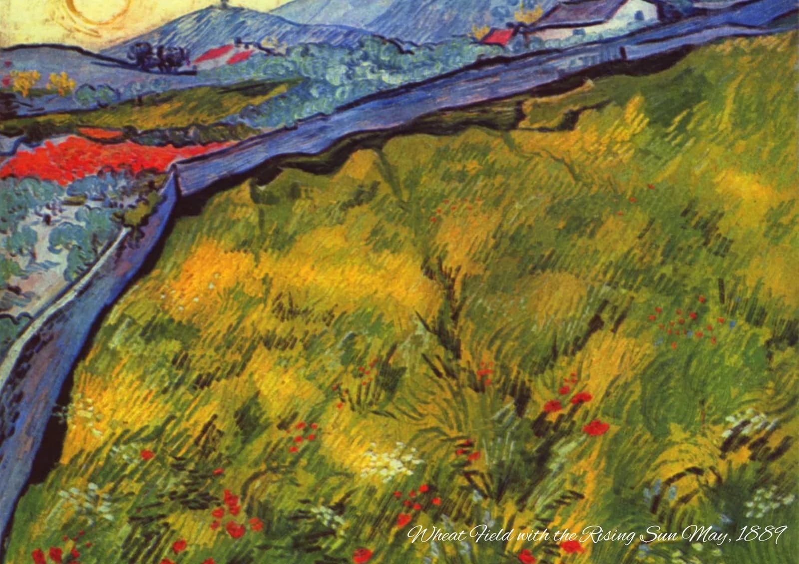 MAXIMALIST 2600 Vincent van Gogh, Wheat Field with the Rising Sun May, 1889 Ratio (7x5) copia