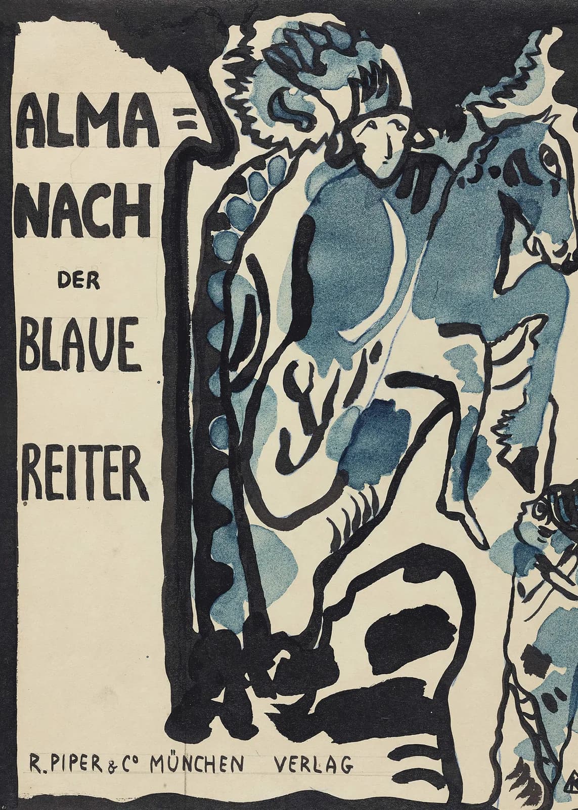 MAXIMALIST 2600 Wassily Kandinsky Final design for the cover of the almanac ‘The Blue Rider’ (1911) copia