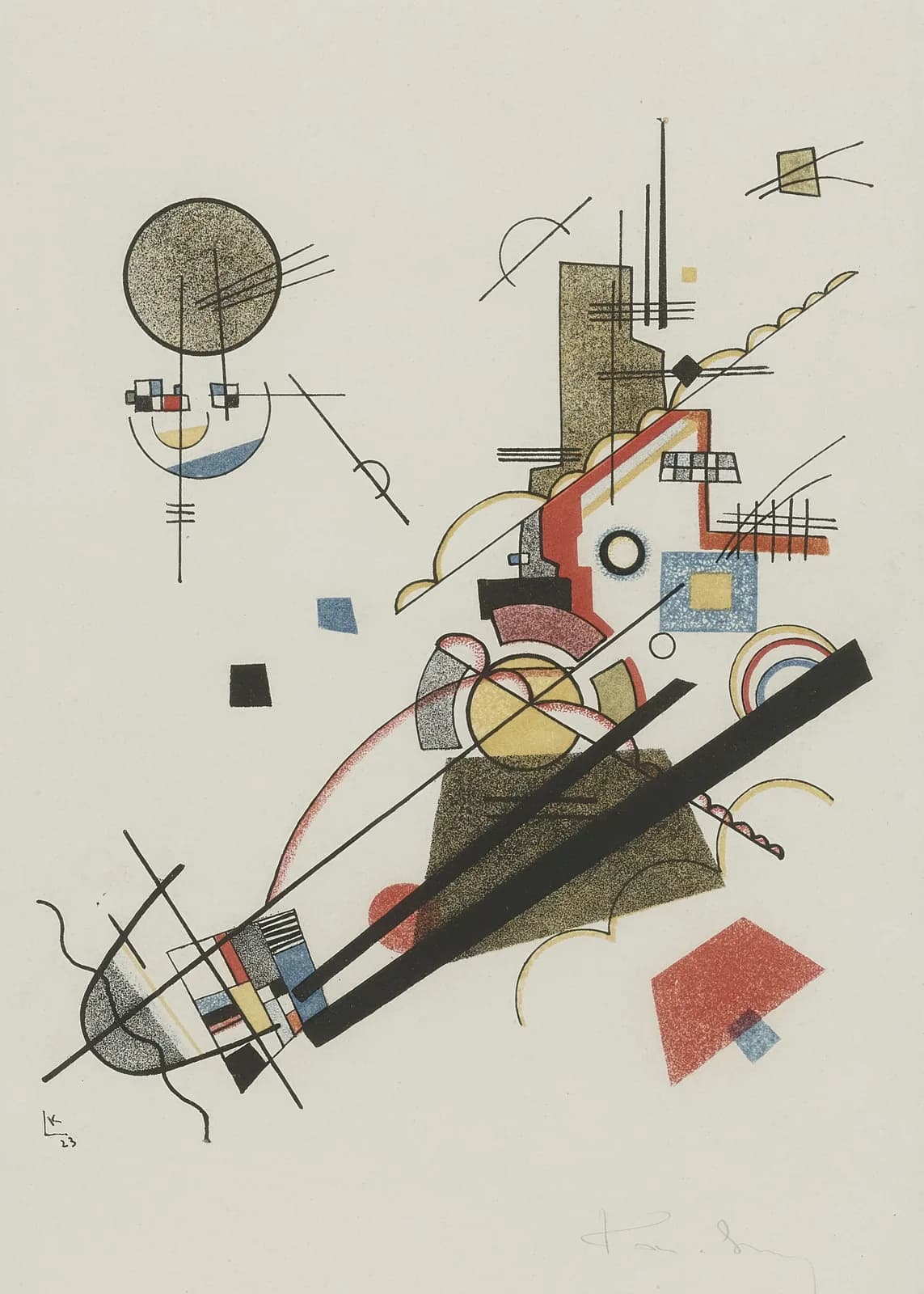 MAXIMALIST 2600 Wassily Kandinsky Frohlicher Augsteig (1923) copia