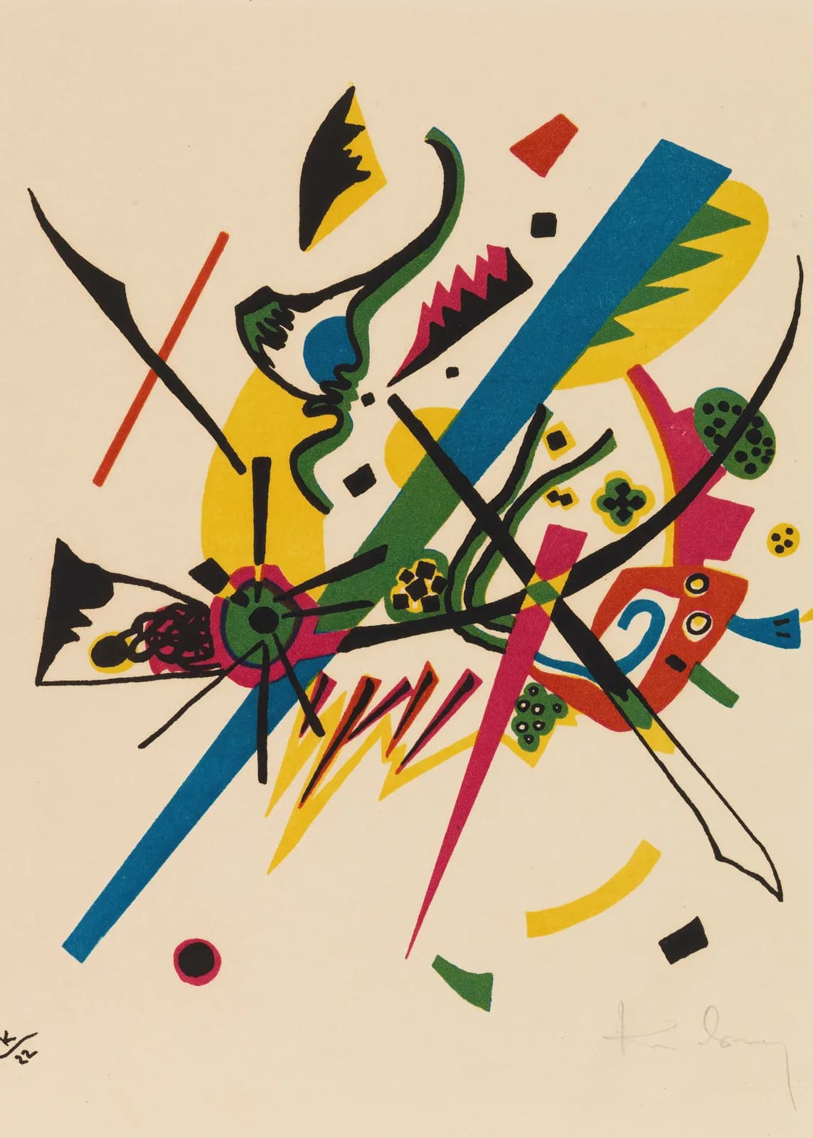 MAXIMALIST 2600 Wassily Kandinsky Kleine Welten I (1922) copia