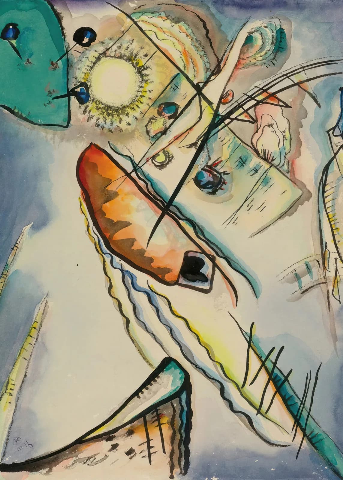 MAXIMALIST 2600 Wassily Kandinsky Ohne Titel (Untitled) (1916) copia