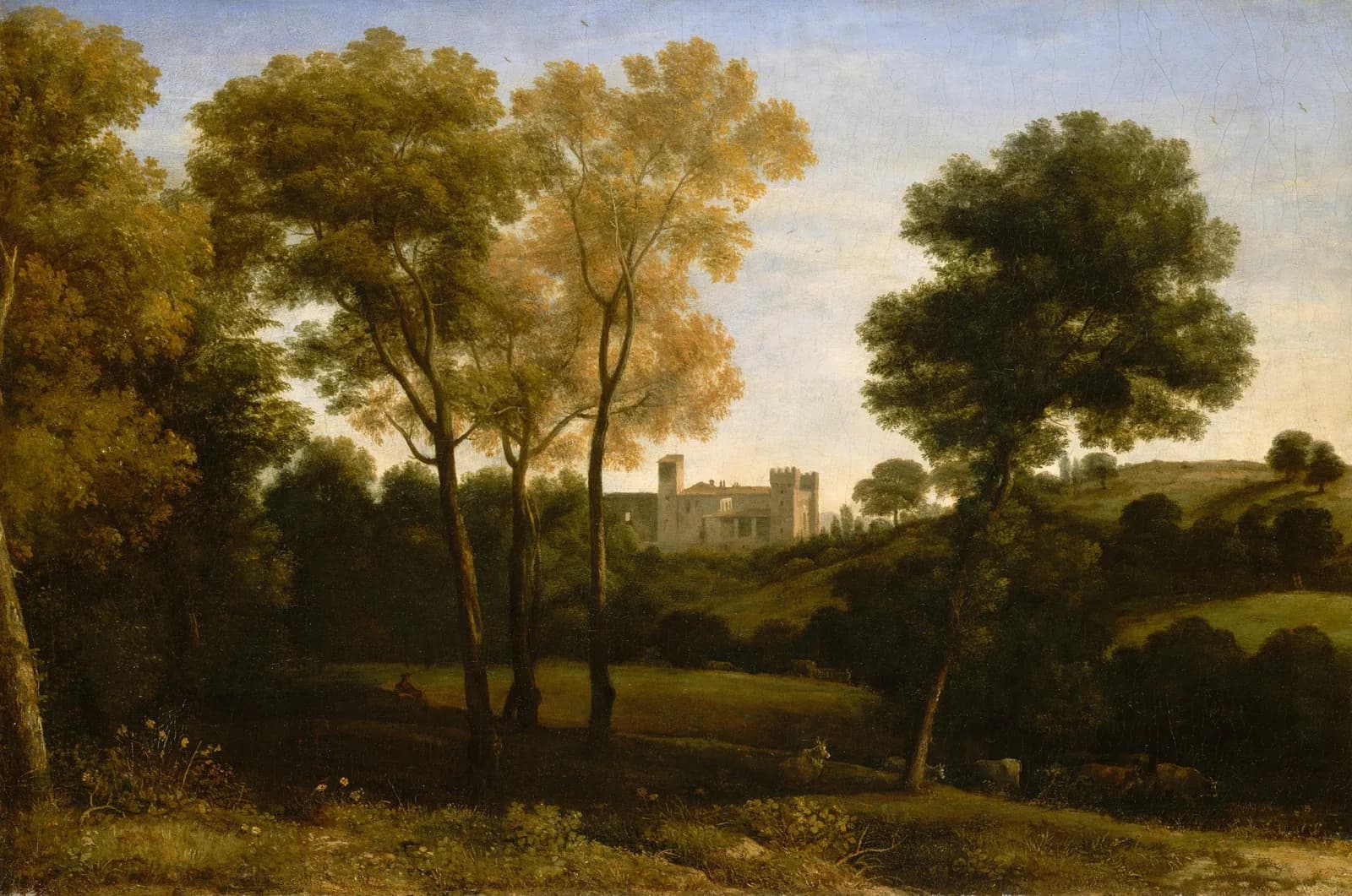 AUTUMN VINTAGE LD View of La Crescenza by Claude Lorrain (Claude Gellée)