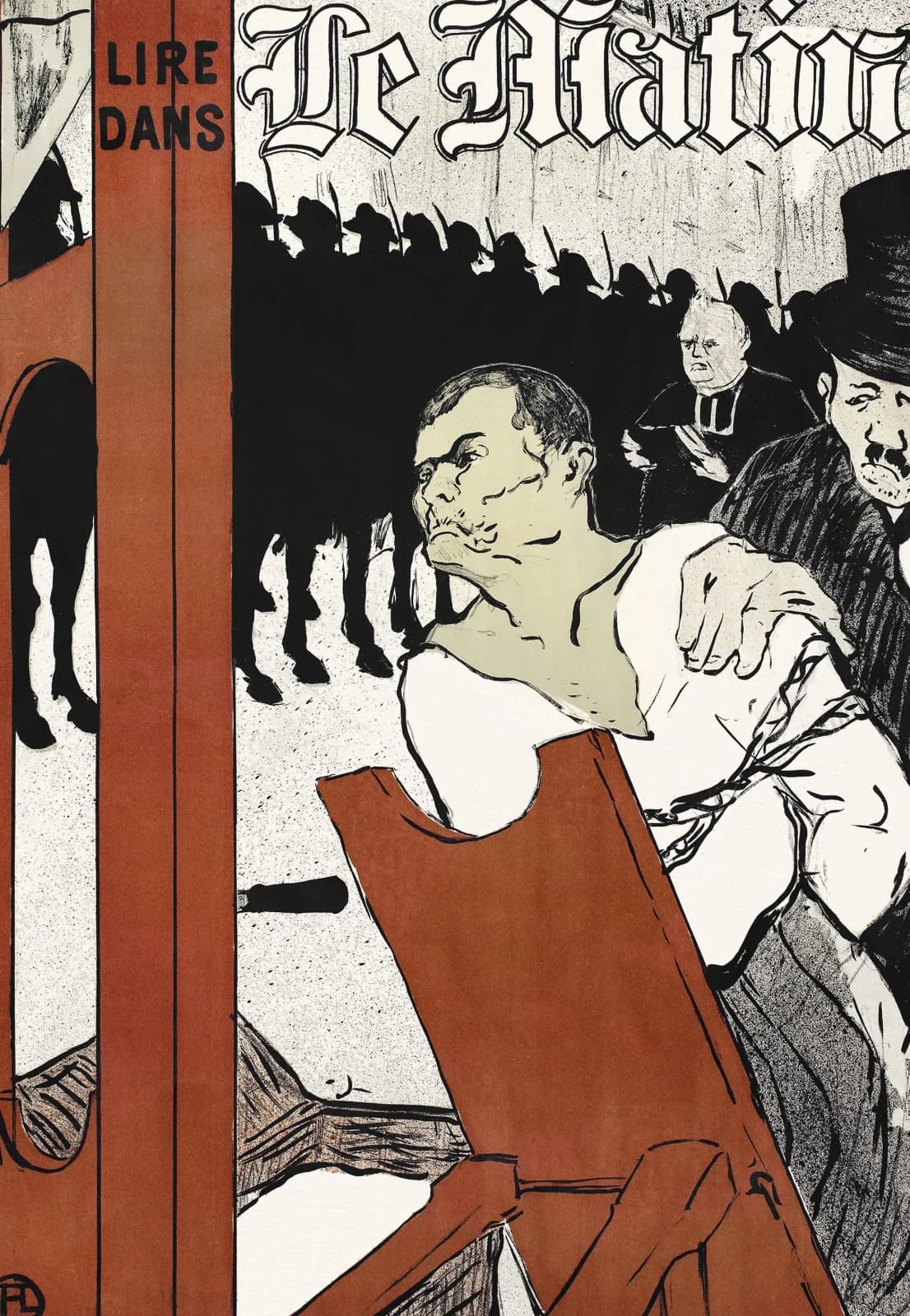 Post impressionism Au Pied de l’Echafaud (1893) Henri de Toulouse Lautrec