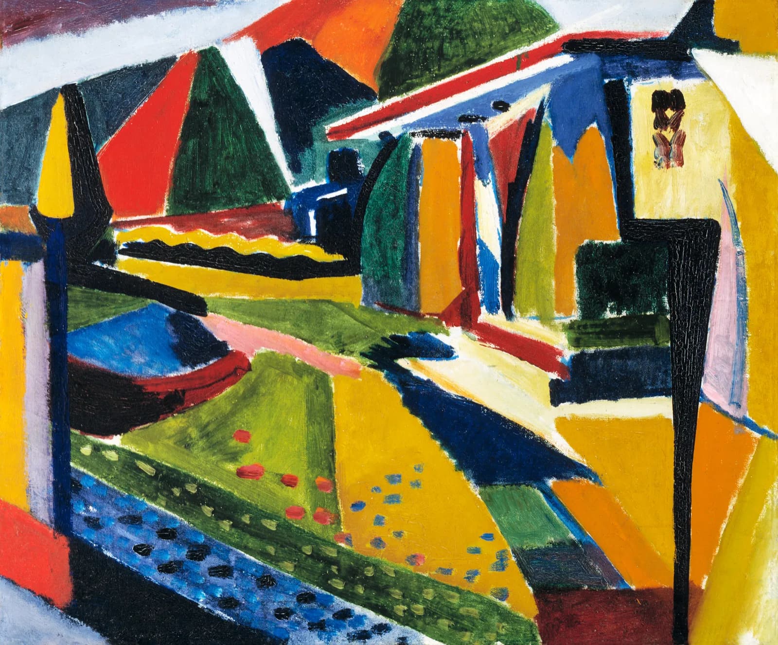 AUTUMN VINTAGE LD Abstract Landscape (1915 1916) Henry Lyman Sayen