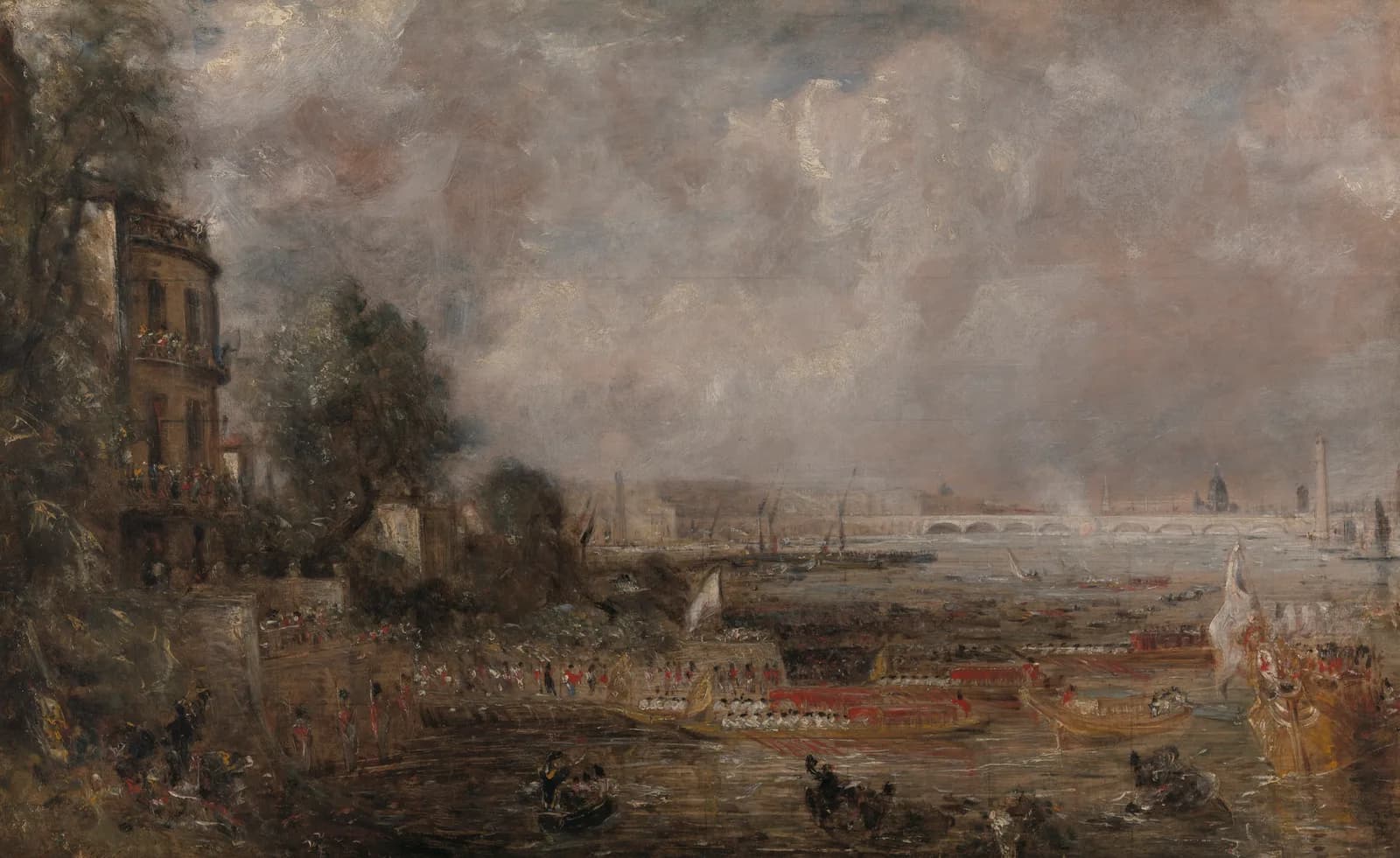 AUTUMN VINTAGE LD Half size Sketch for The Opening of Waterloo Bridge