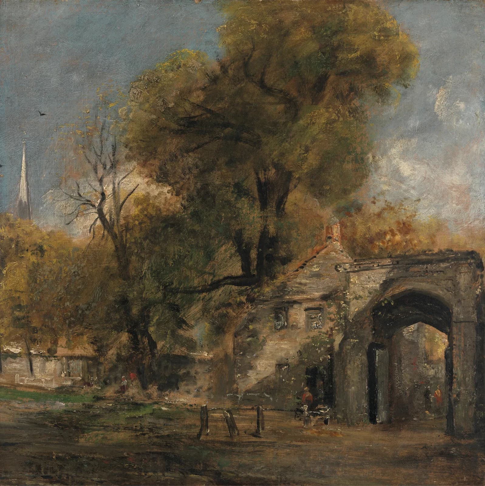 AUTUMN VINTAGE LD Harnham Gate, Salisbury by John Constable