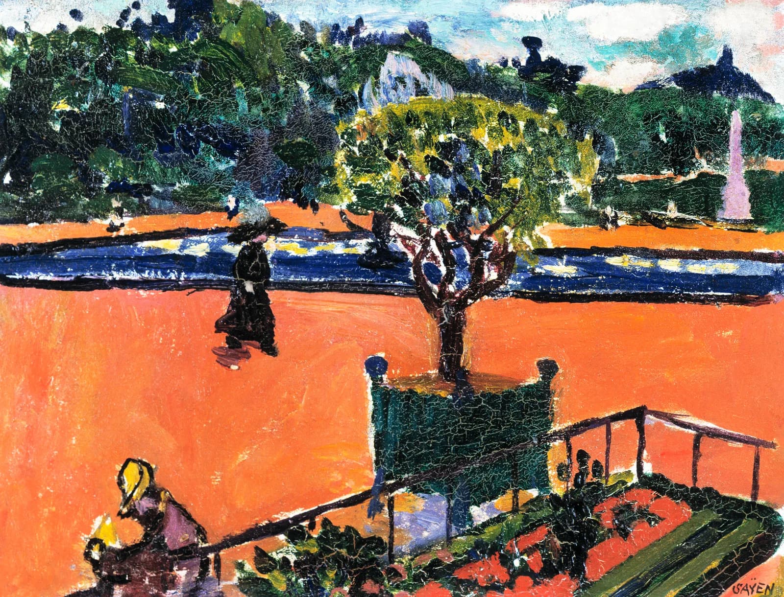 AUTUMN VINTAGE LD In the Luxembourg Gardens (1910 1912) Henry Lyman Sayen