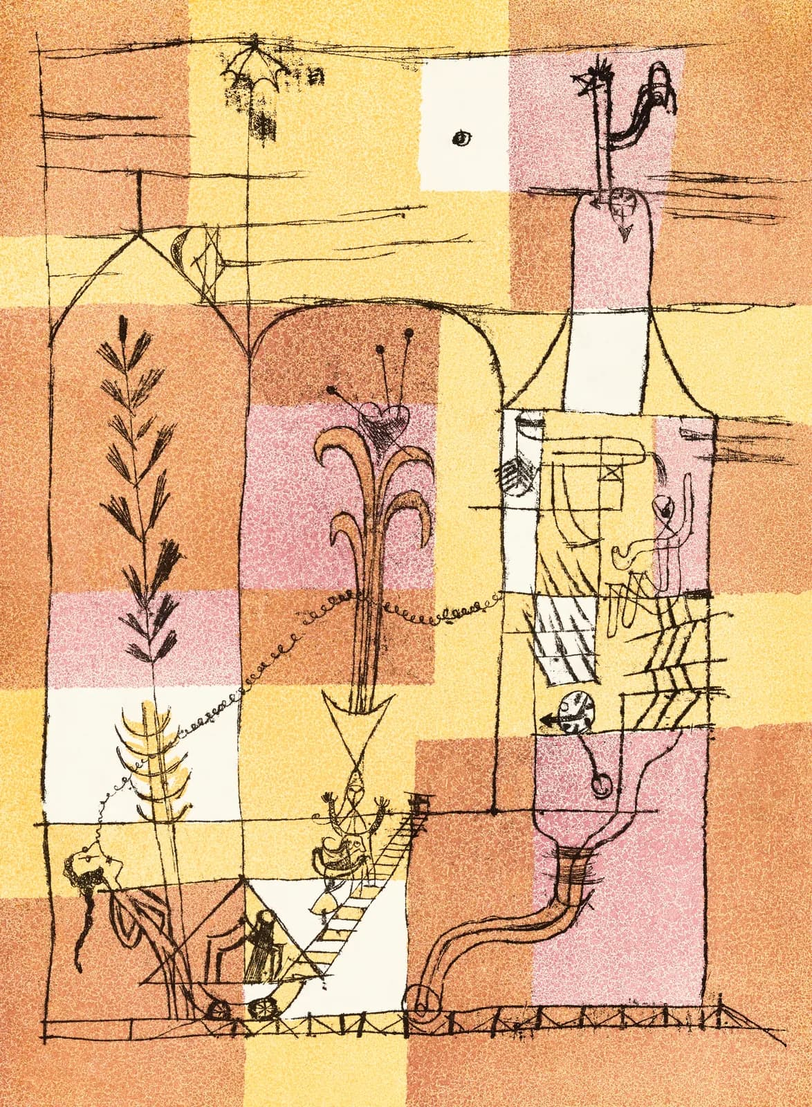 AUTUMN VINTAGE LD In the Spirit of Hoffmann (1921) by Paul Klee